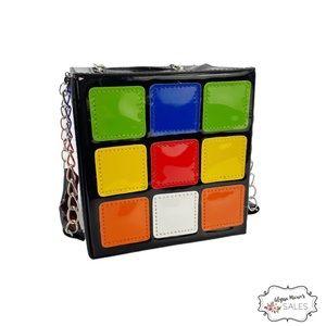80’s Style Rubix Cube Hand Bag